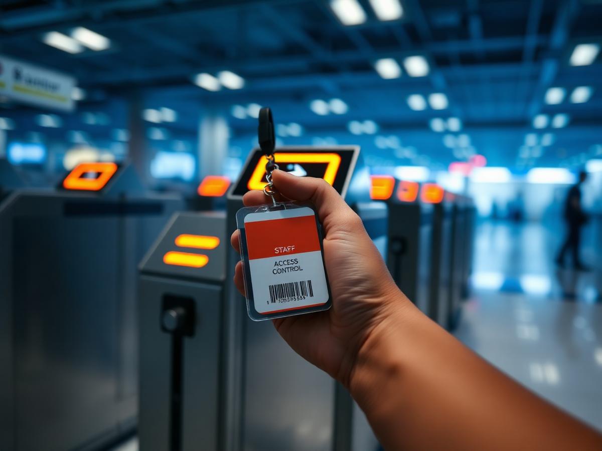 Sicherheitsbewusstsein für den Flughafenausweis